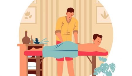 Professional male holistic massage therapist